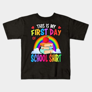 This Is My First Day Of School Back To School Kids T-Shirt